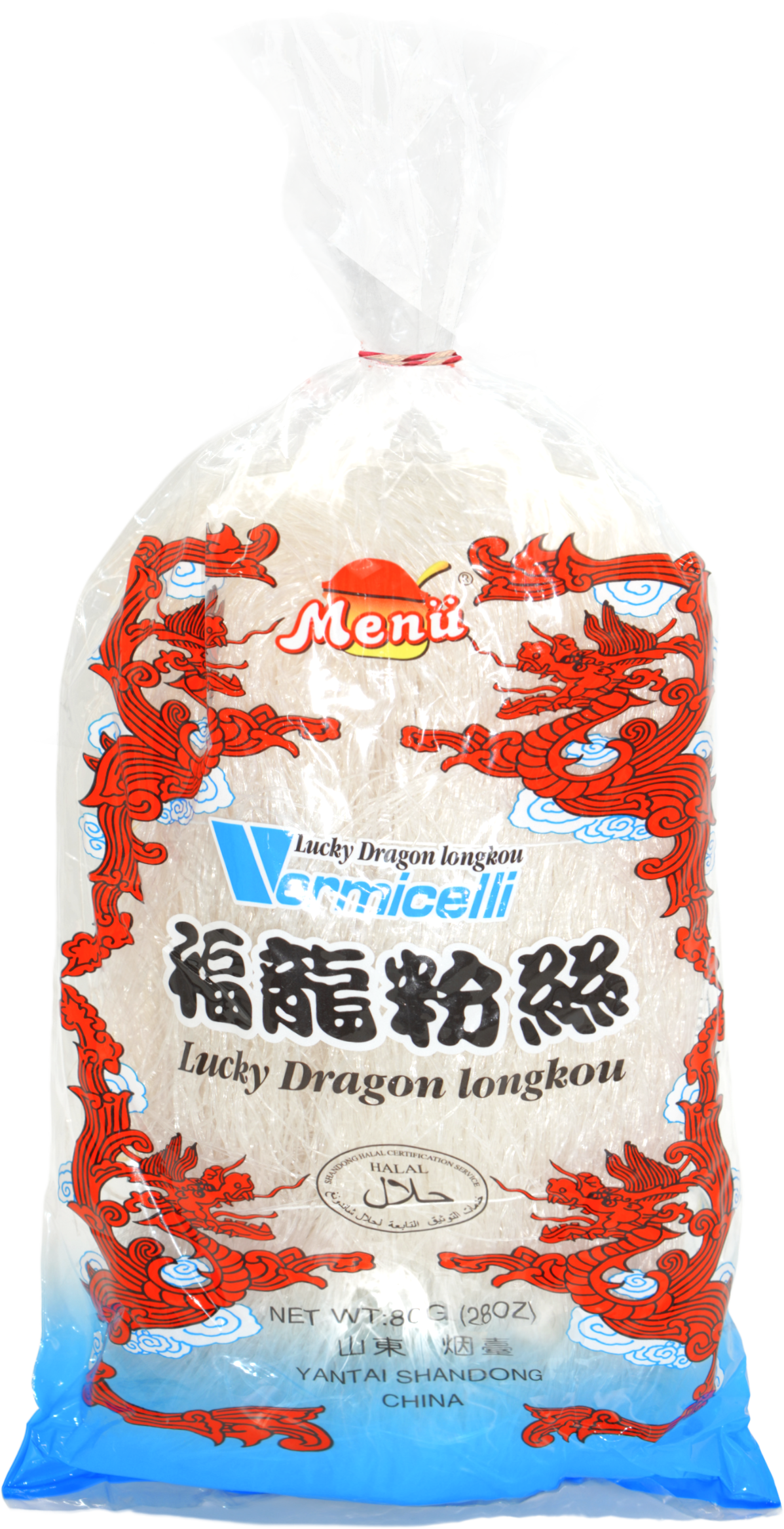 Menu Lucky Dragon Longkou Vermicelli Sotanghon Noodles 80G