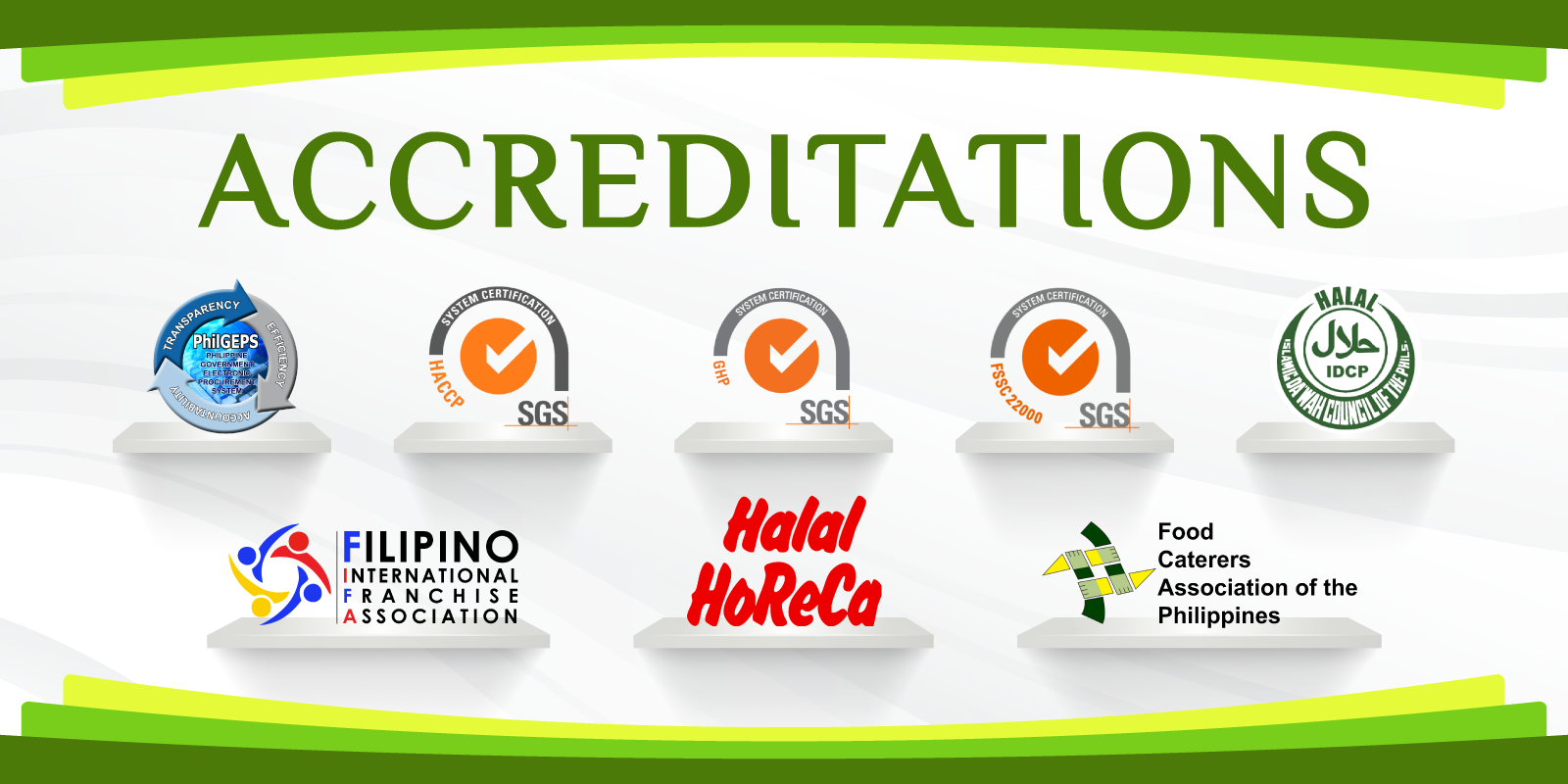 Accreditations Banner