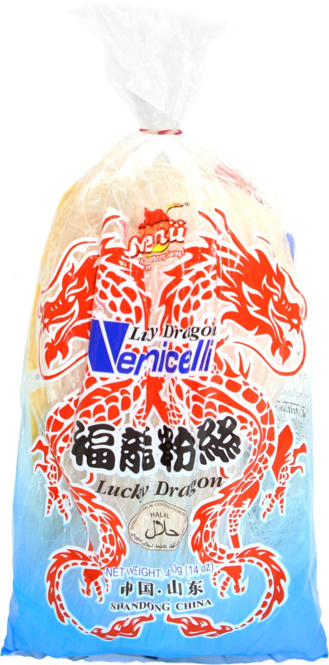 Menu Lucky Dragon Longkou Vermicelli Sotanghon Noodles 400G