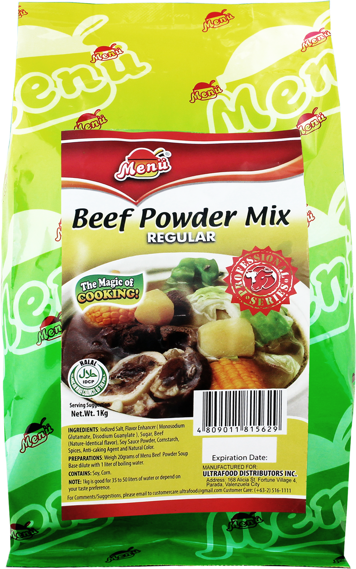 Menu Beef Powder Mix 1KG