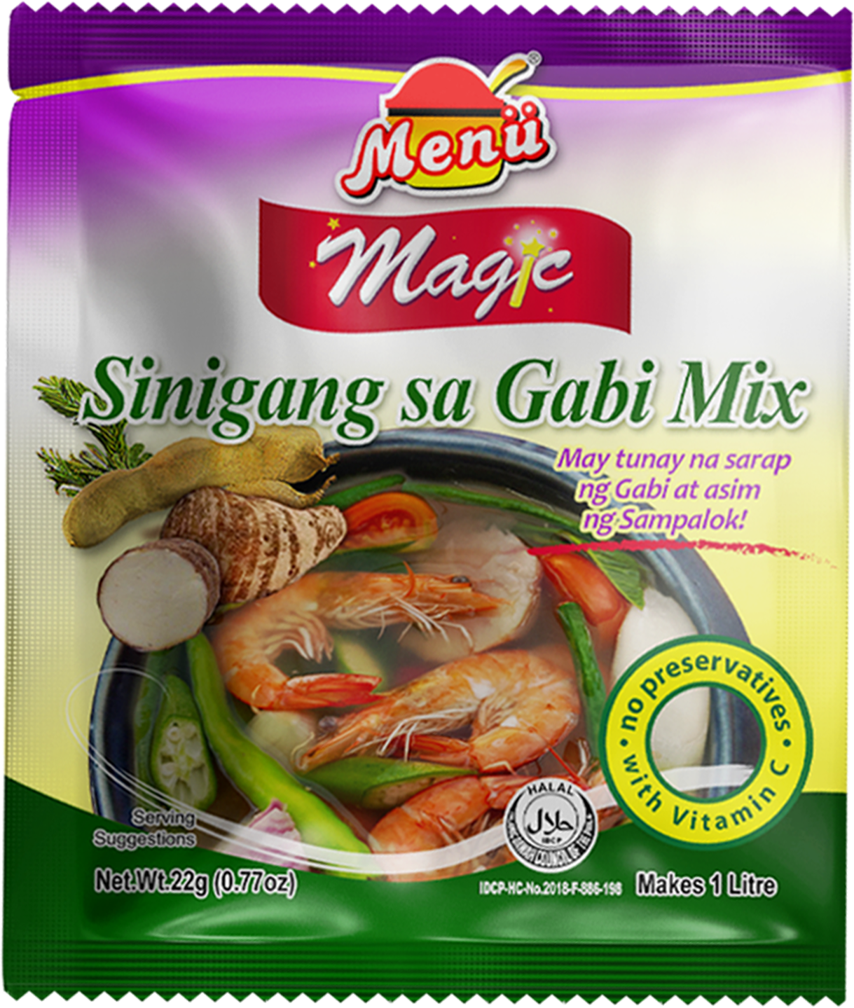 Menu Magic Sinigang sa Gabi Mix 22g
