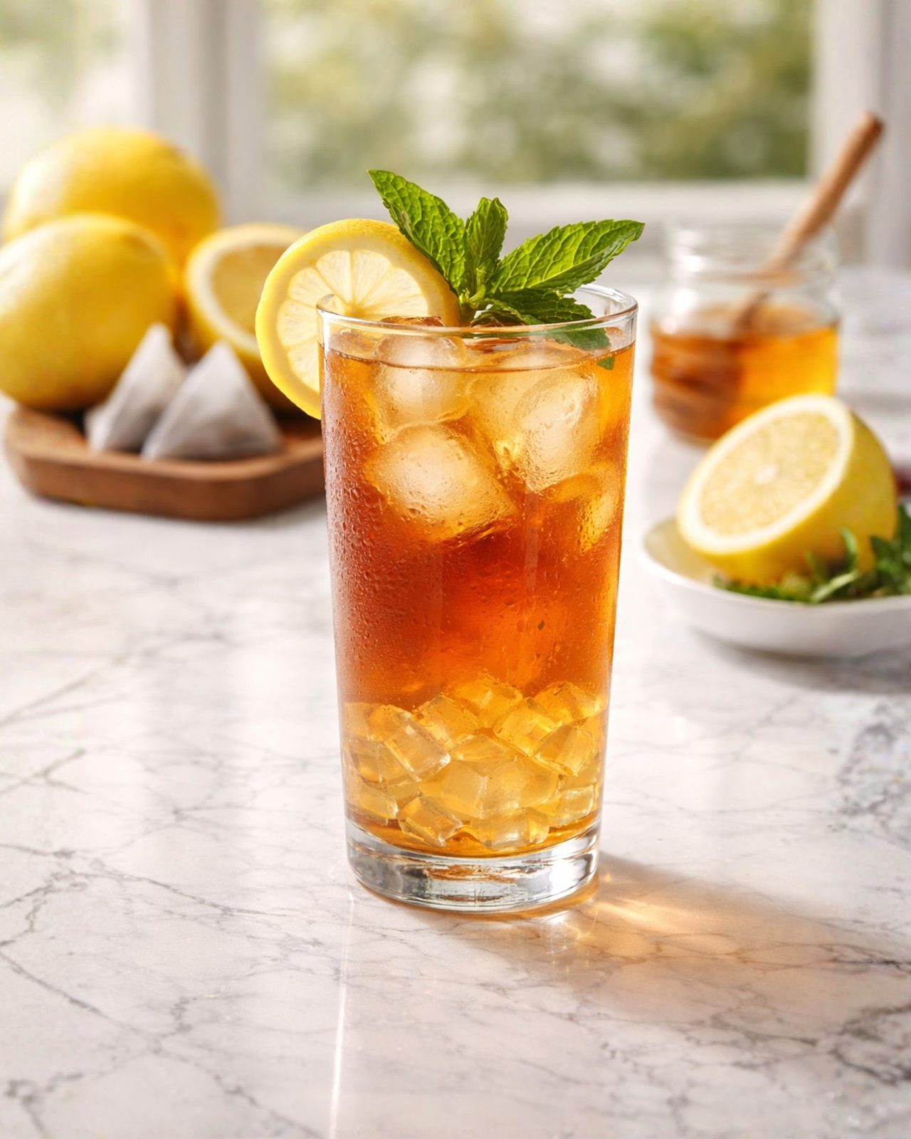 Iced Lemon Tea with Jelly image