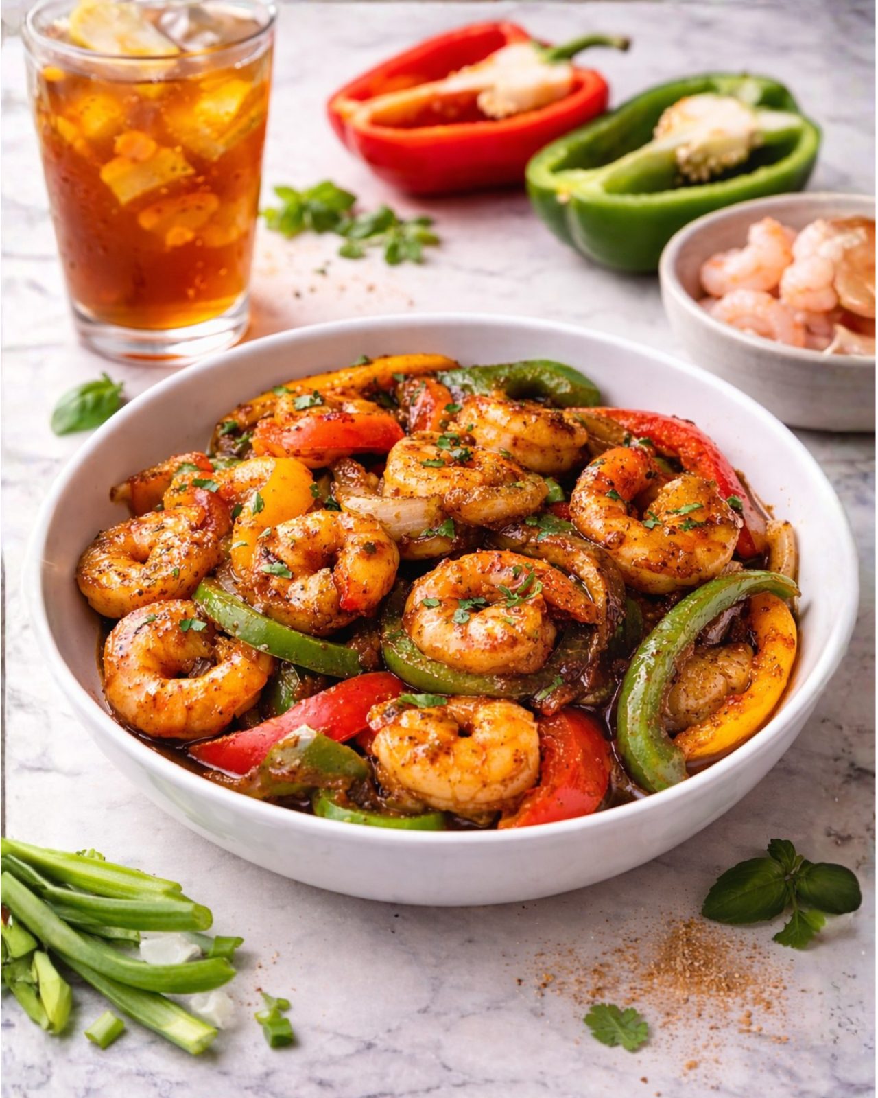Shrimp with Bell Peppers image