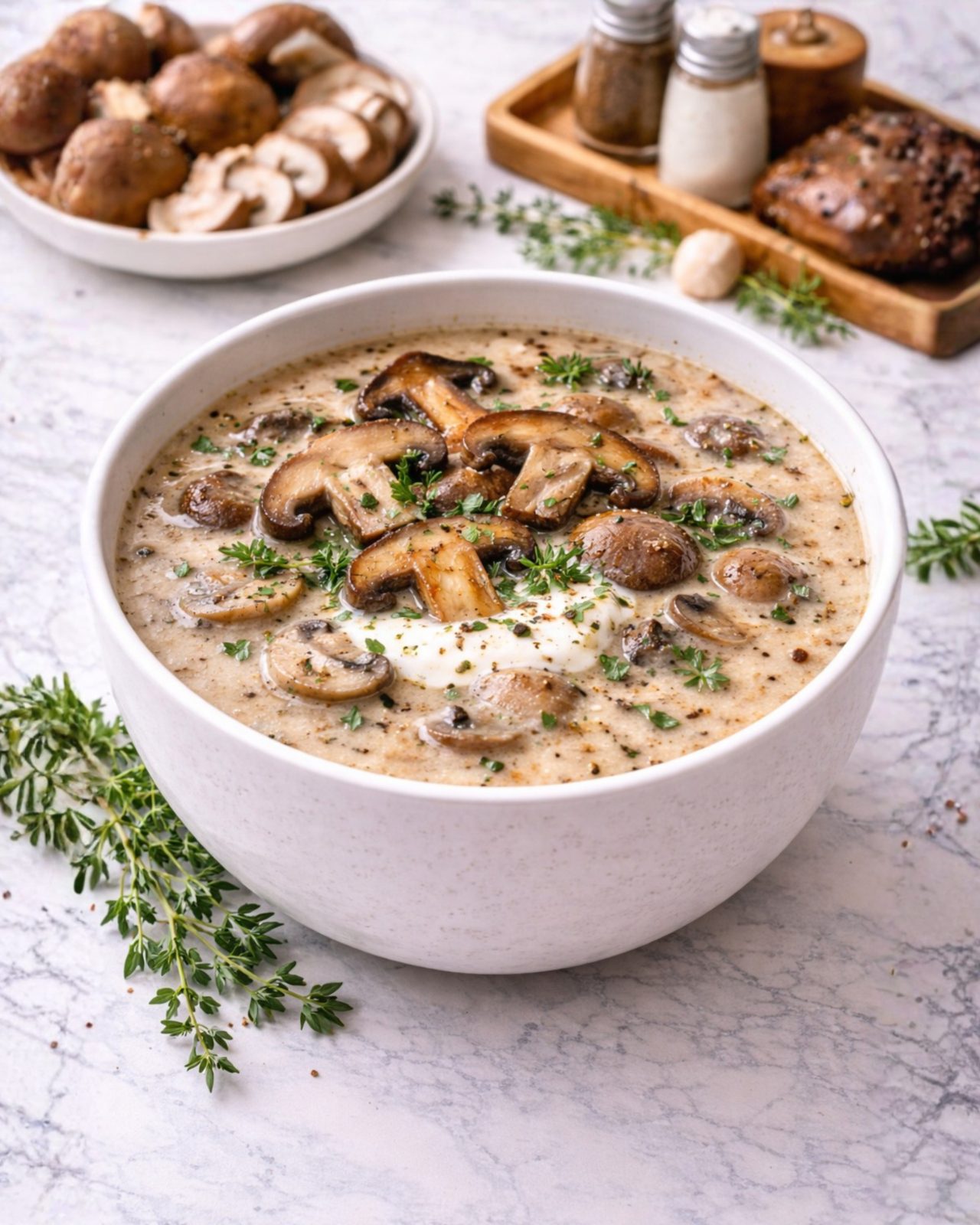 Steakhouse Mushroom Soup image