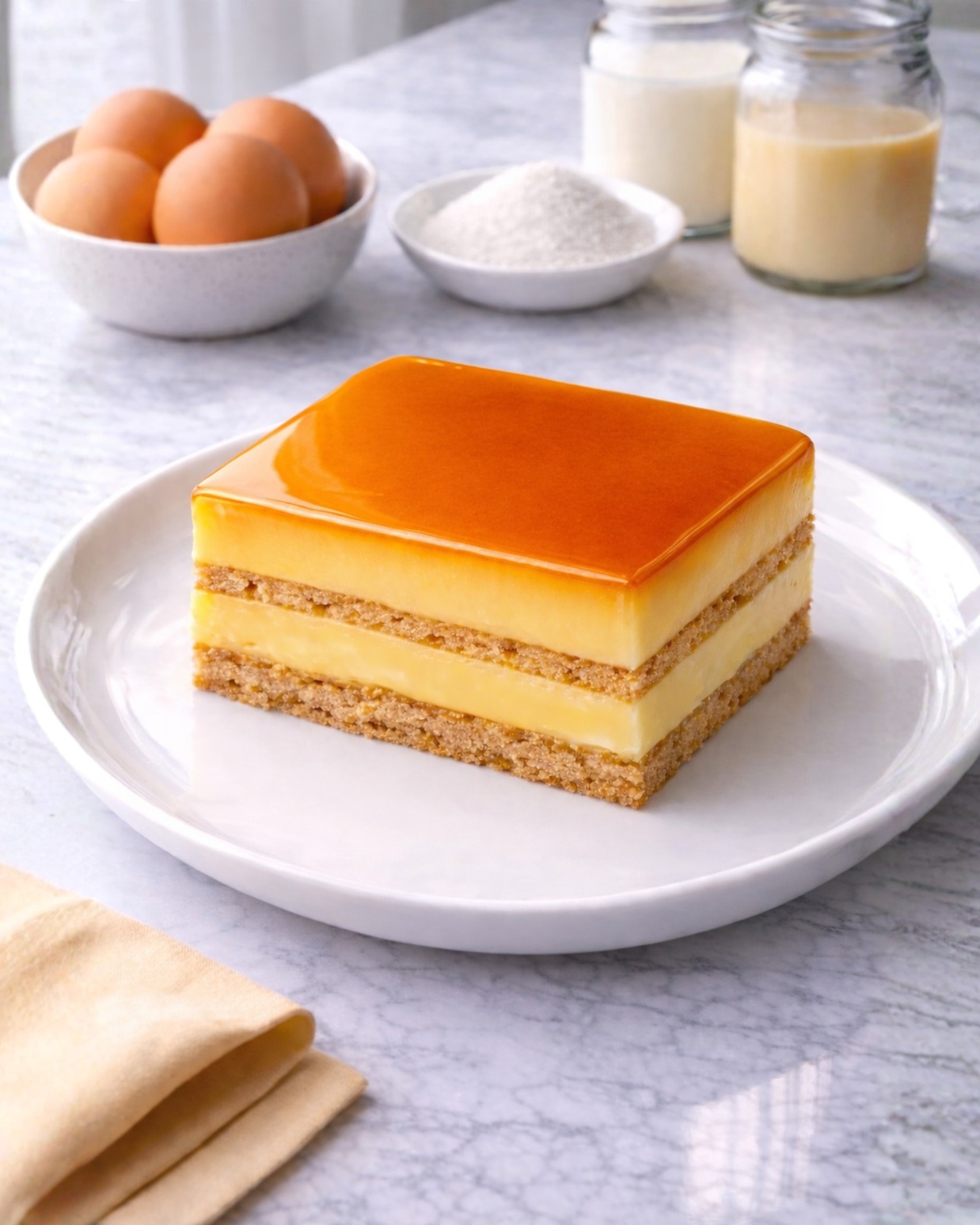 Mini Leche Flan Graham Cake image