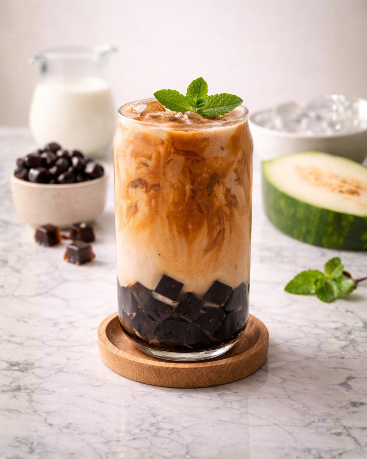 Wintermelon Milk Tea Sinkers image