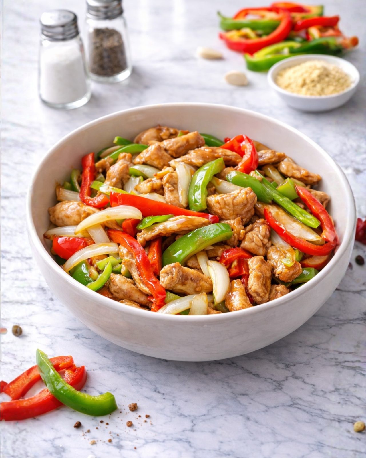 Chicken and Bell Pepper Sauté image