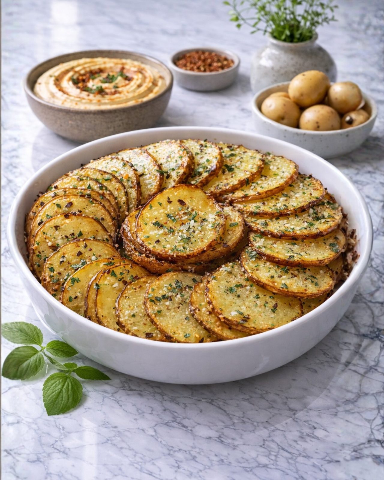 Crispy Garlic Potatoes image