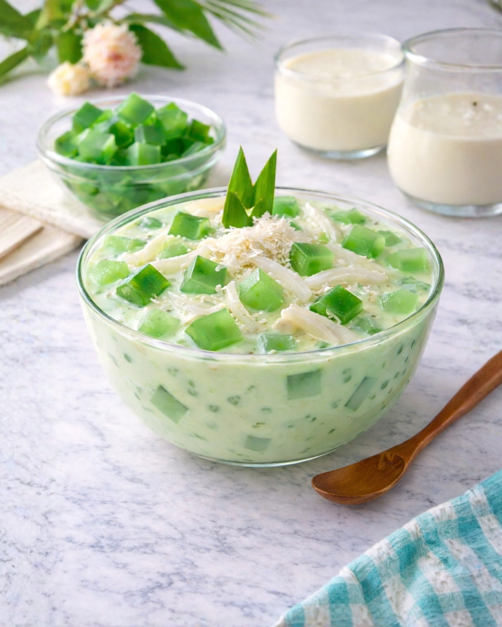 Classic Pinoy Buko Pandan Salad image
