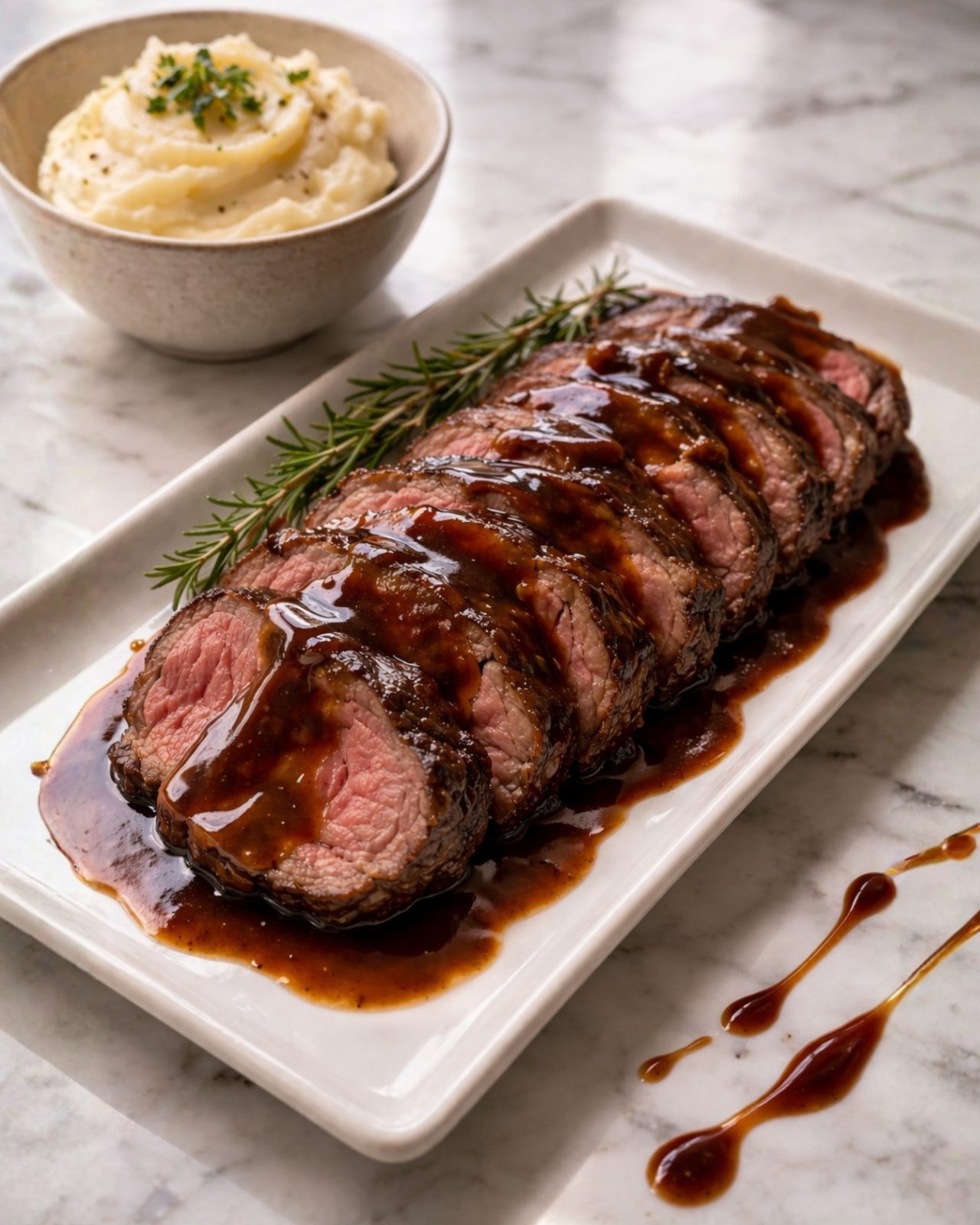 Roast Beef with Demi-glace Sauce image