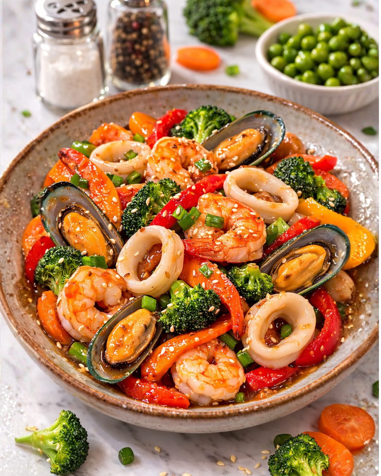 Mixed Seafood and Vegetables image