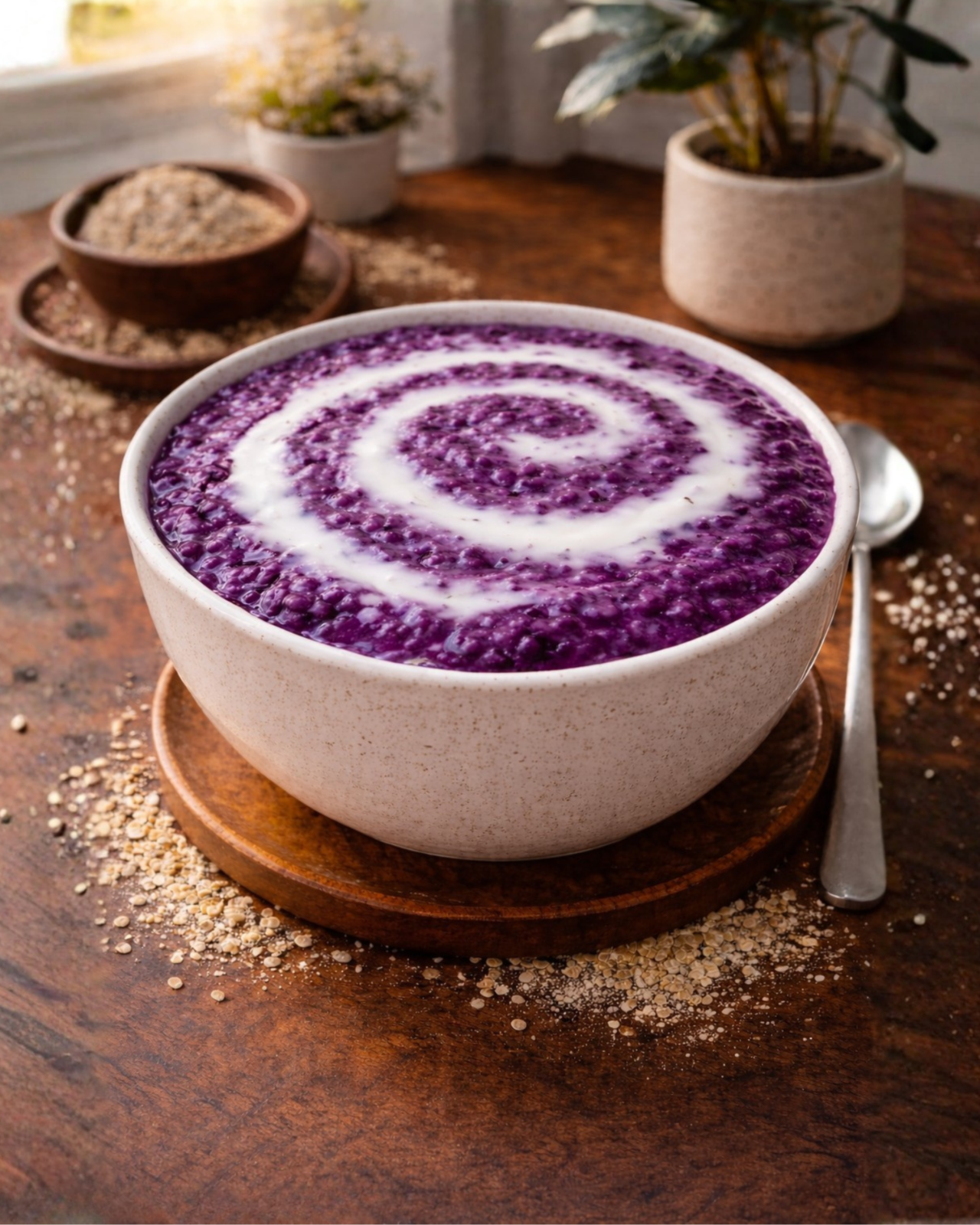 Ube Champorado Oats