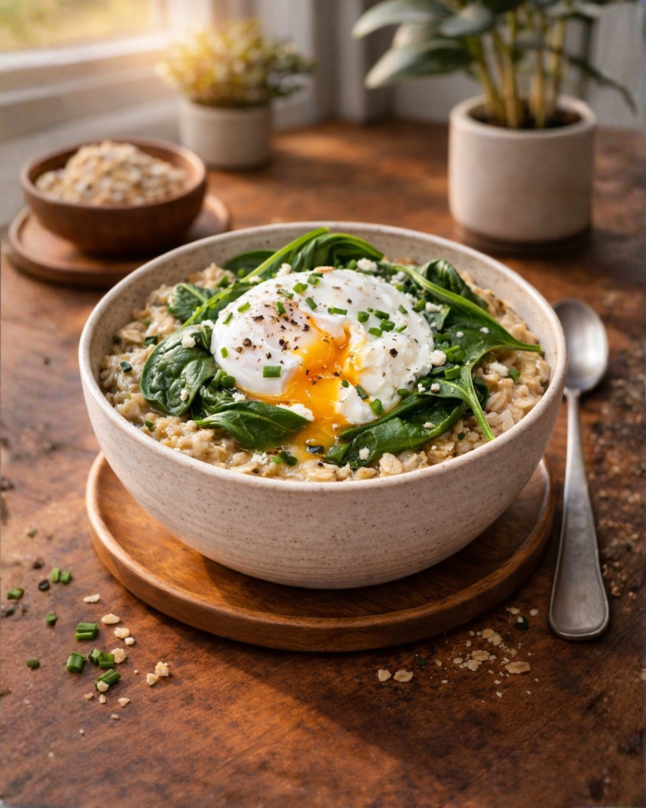 Egg & Spinach Oats