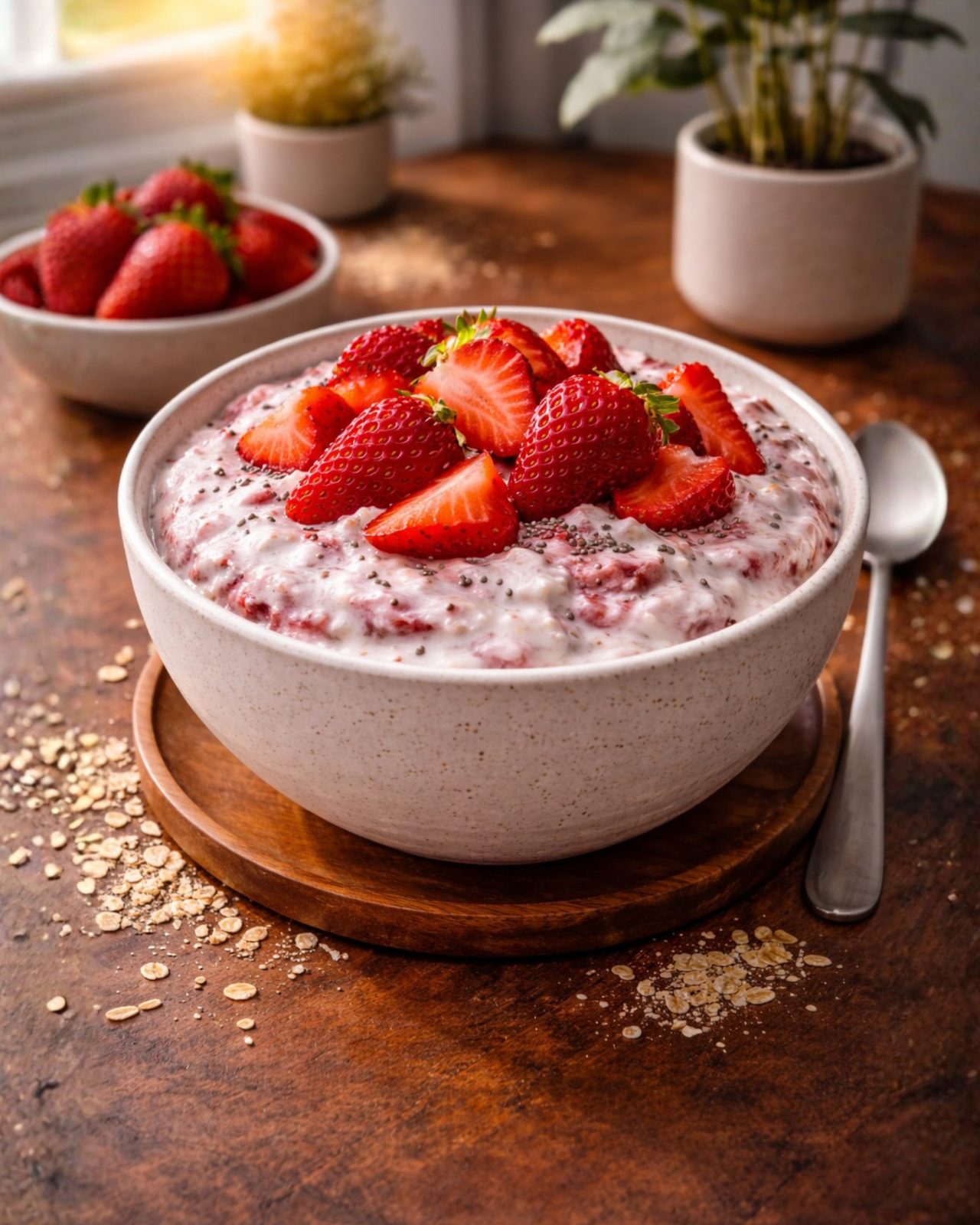 Strawberry Yogurt Oats